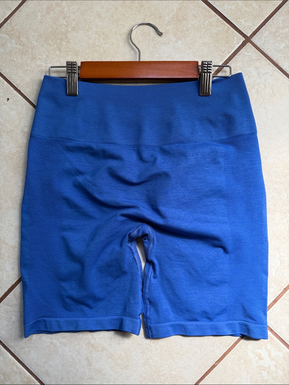 Alphalete amplify Bike Shorts- color sapphire